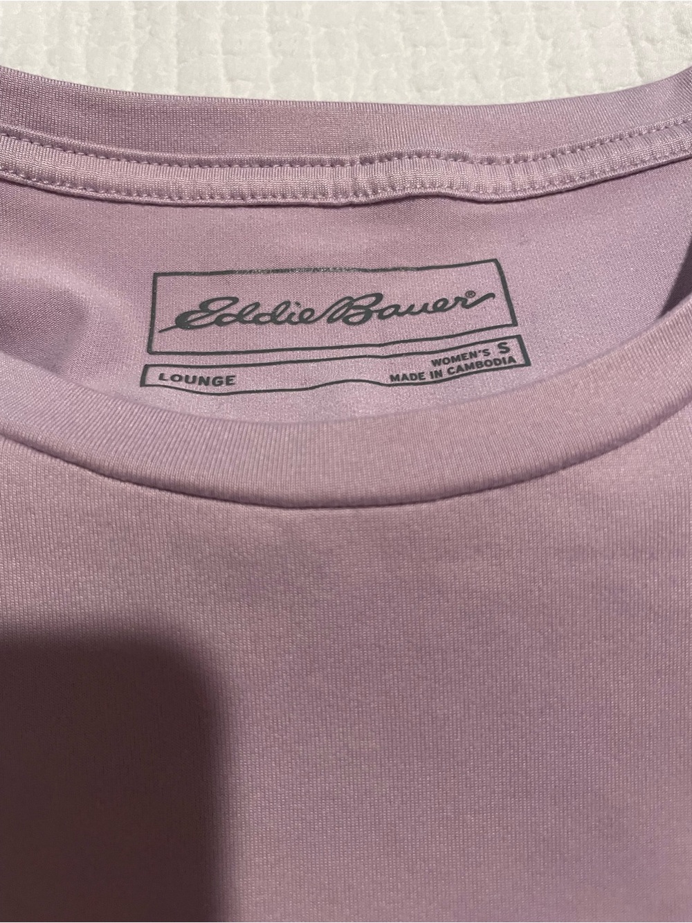 Eddie Bauer Women’s Lavender Lounge Tee